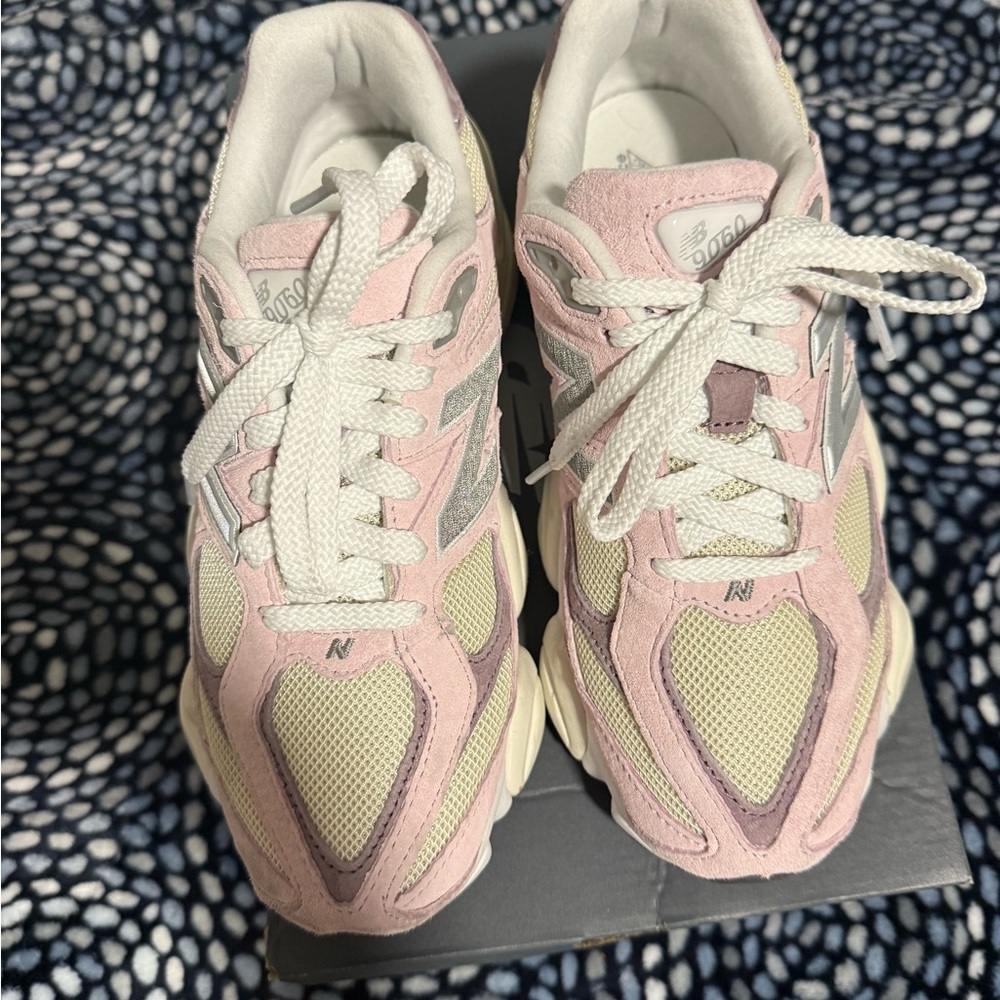 New Balance womens Pink and Cream Sneakers